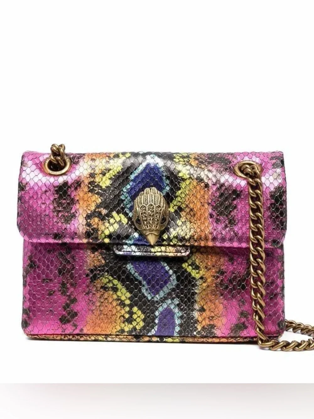 Kurt Geiger Kensington Snake-Skin Bag - Picture 1 of 15